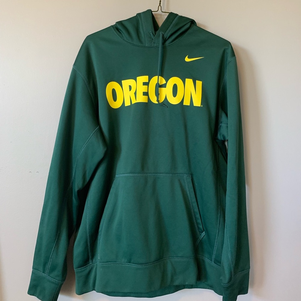 Green Nike Oregon dryfit sweatshirt